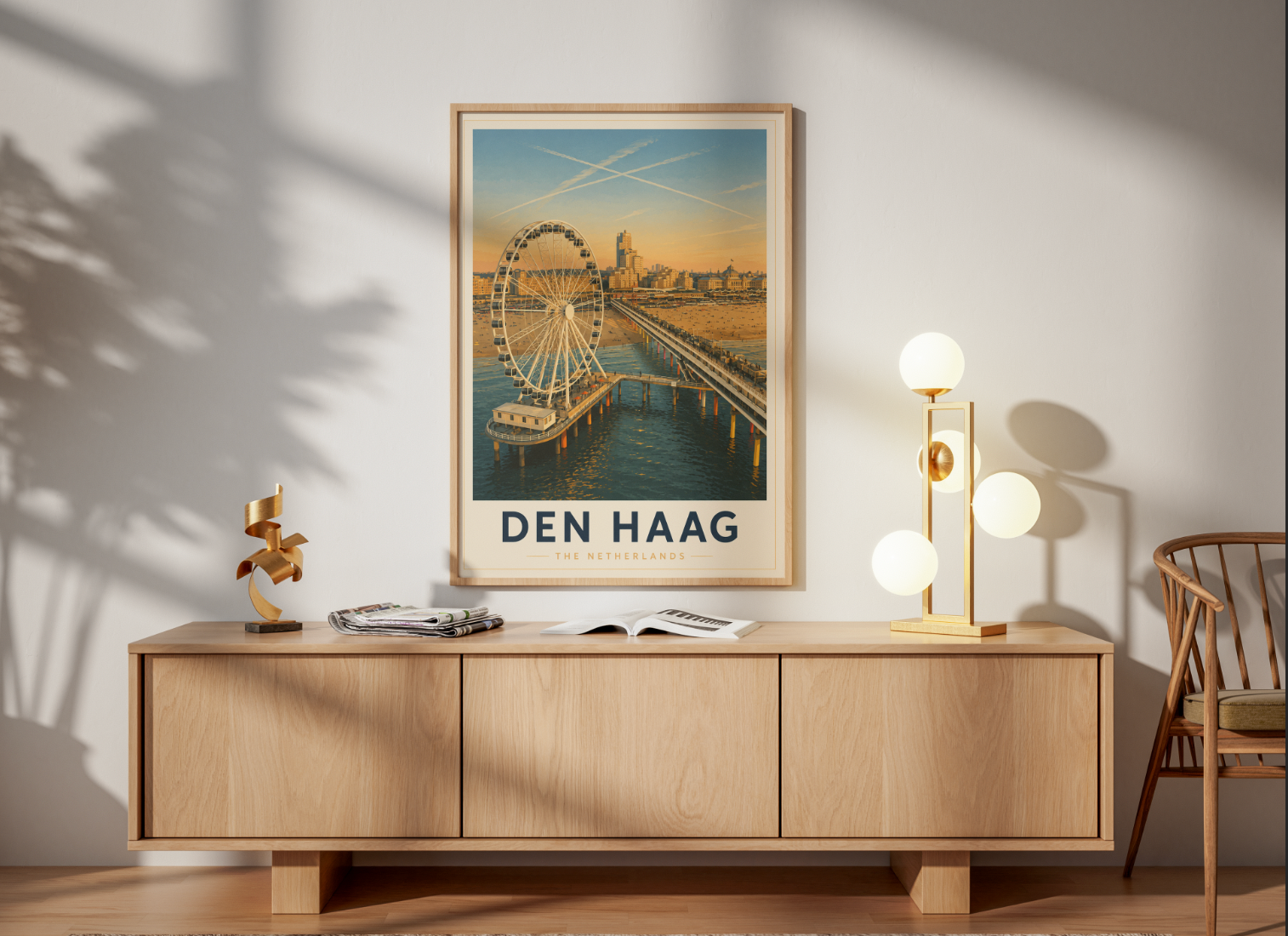 Den Haag Poster – Vintage Netherlands Travel Wall Art Print