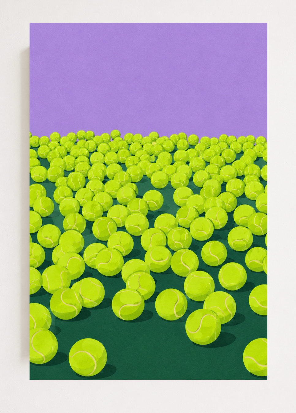 Tennis Balls— Mid-Century Tennis Poster