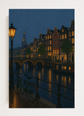Amsterdam at Night — Canal Poster