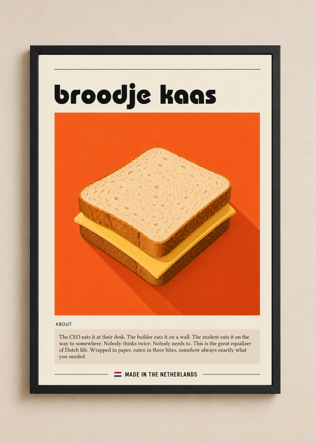 Broodje Kaas - Dutch Food series