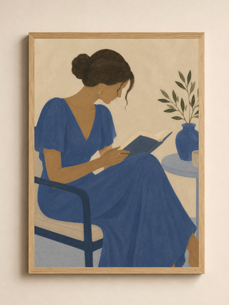 One More Chapter — Abstract Woman Figure Art Print