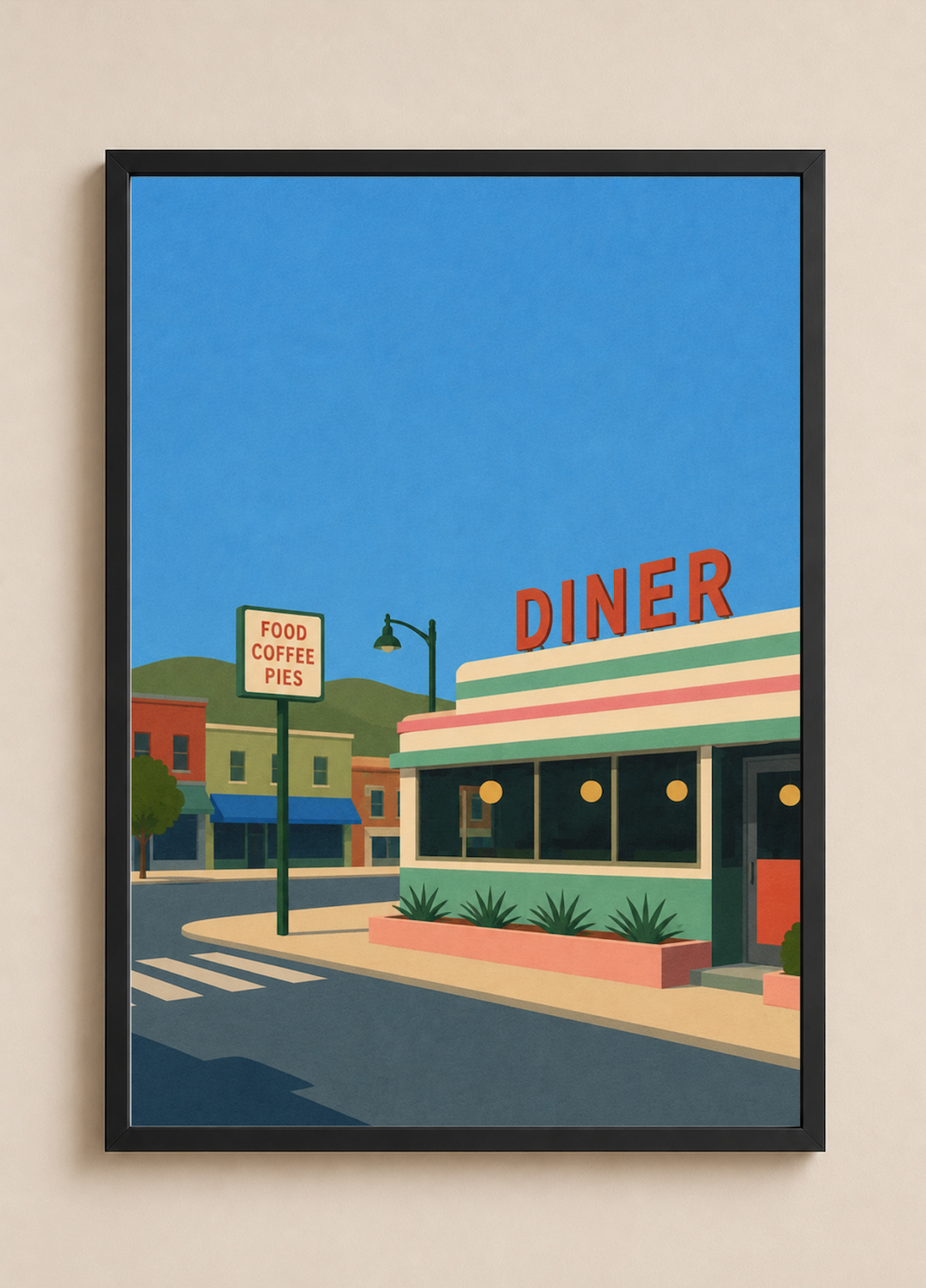 The Diner — American Road Trip Poster
