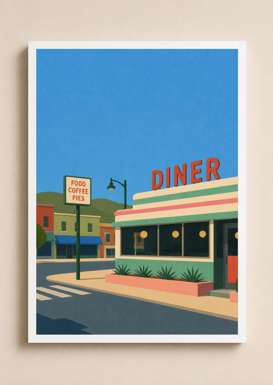 The Diner — American Road Trip Poster