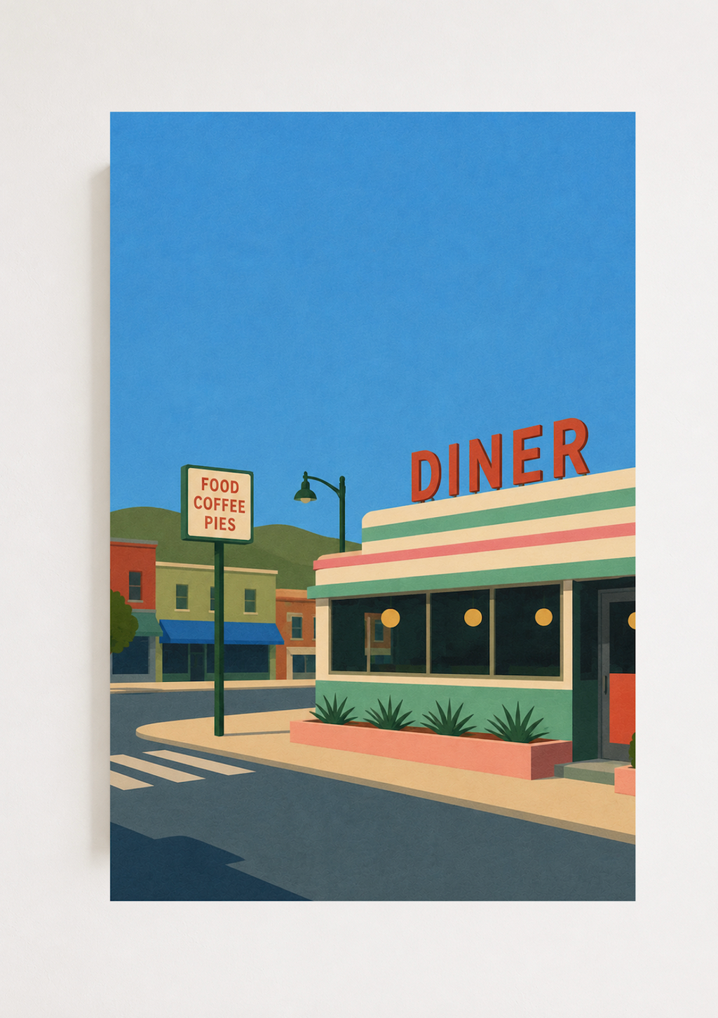 The Diner — American Road Trip Poster