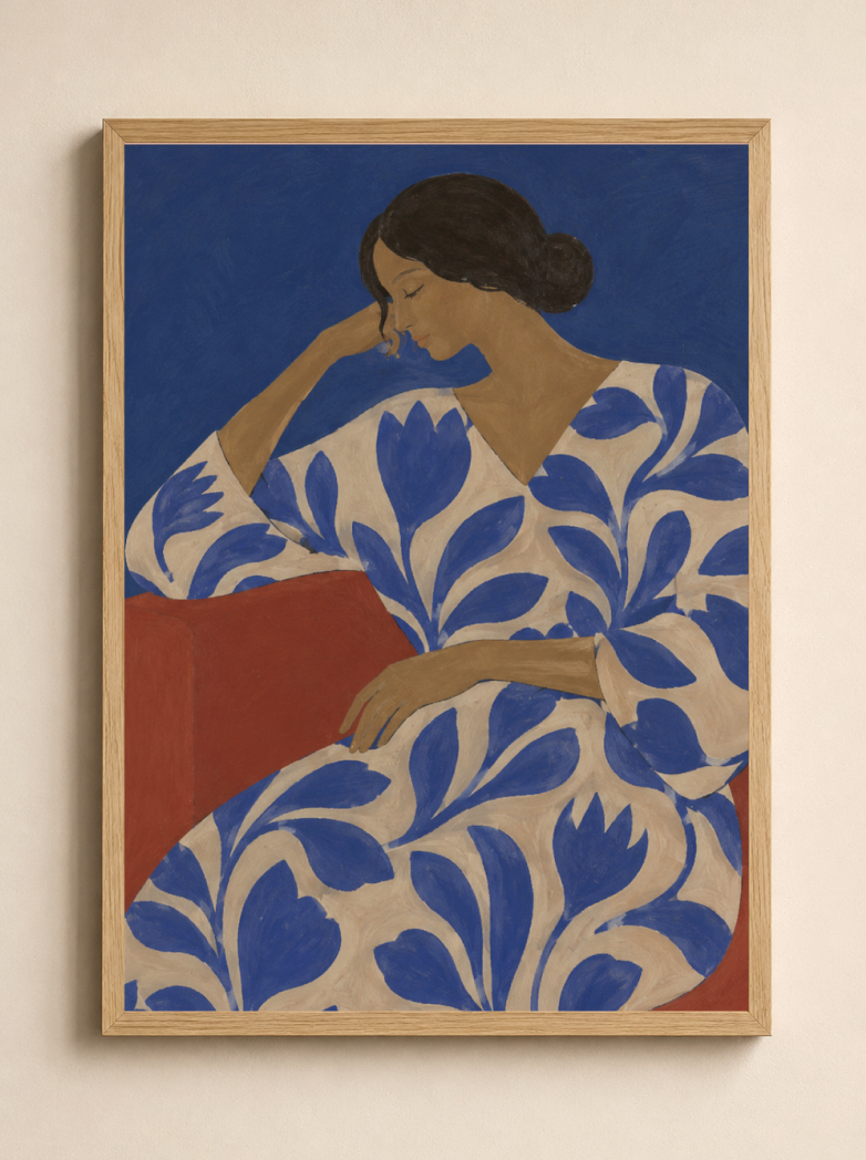 In Bloom — Abstract Woman Figure Art Print