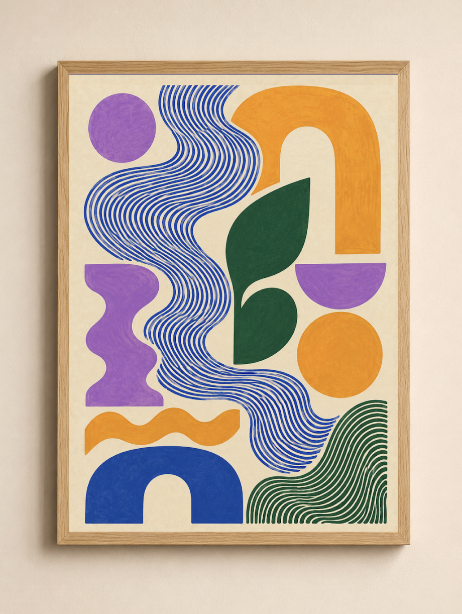Good Shapes — Abstract Geometric Art Print