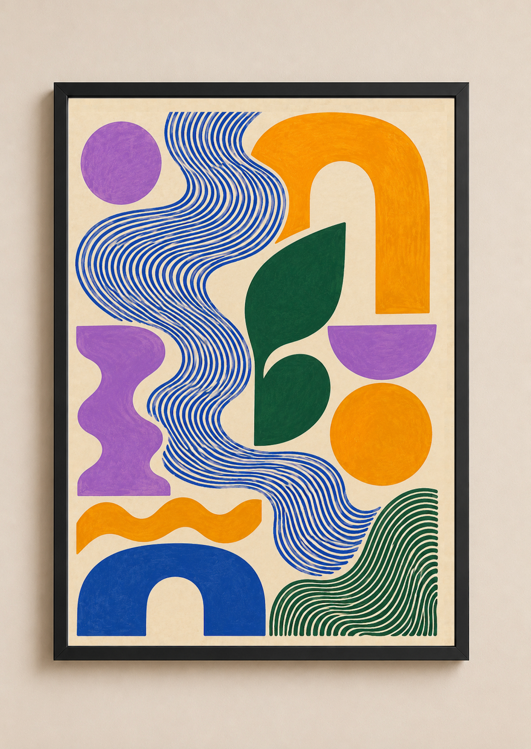 Good Shapes — Abstract Geometric Art Print