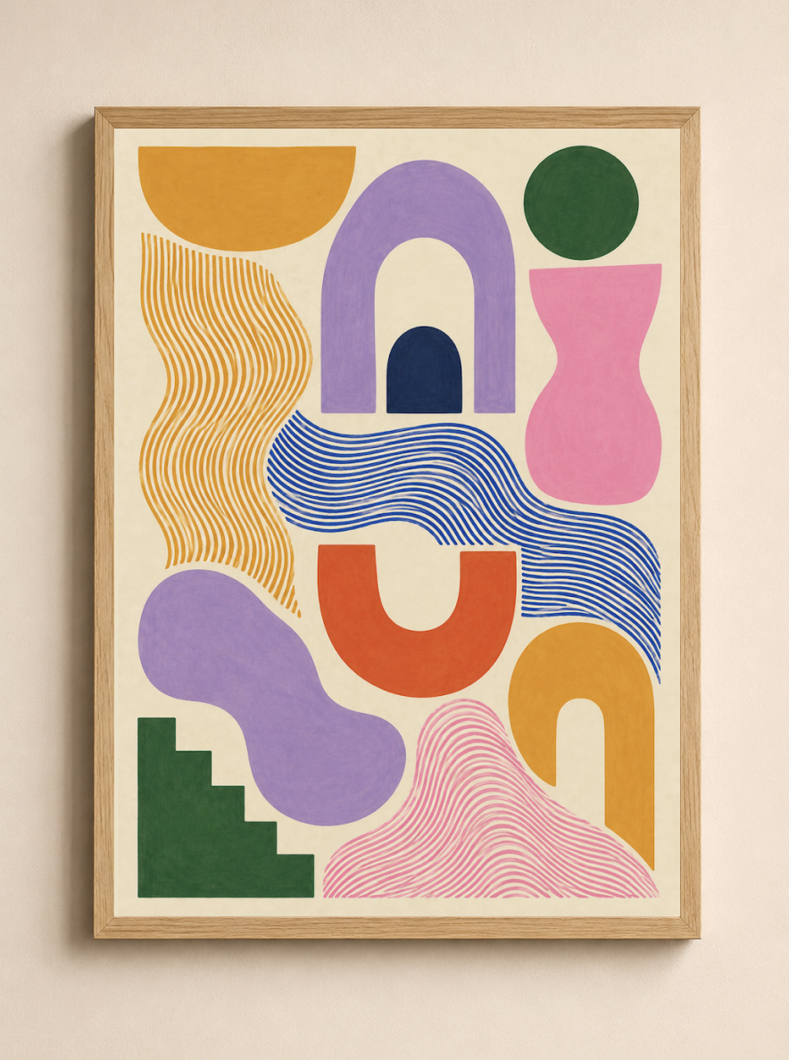 Full House — Abstract Geometric Art Print