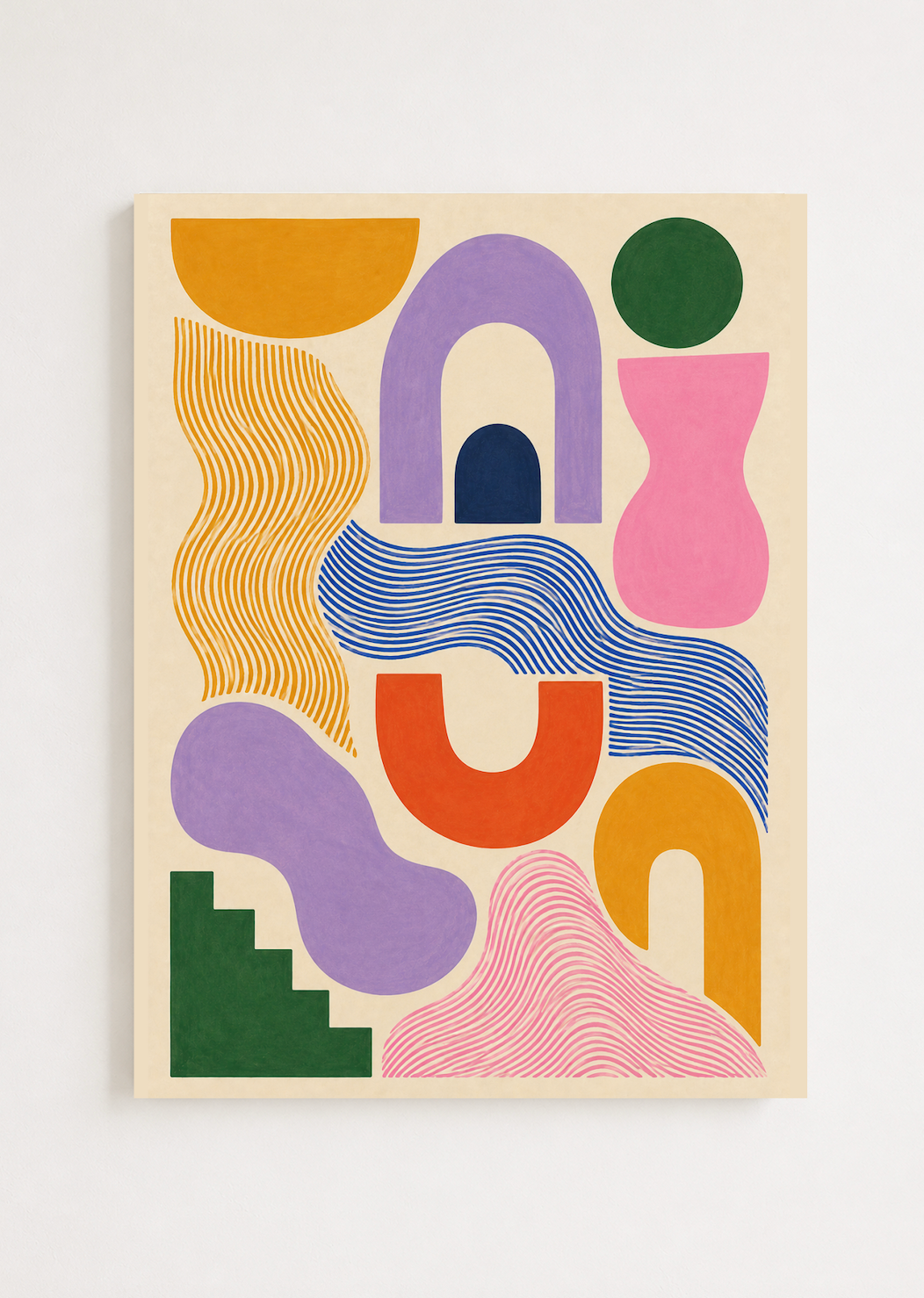 Full House — Abstract Geometric Art Print