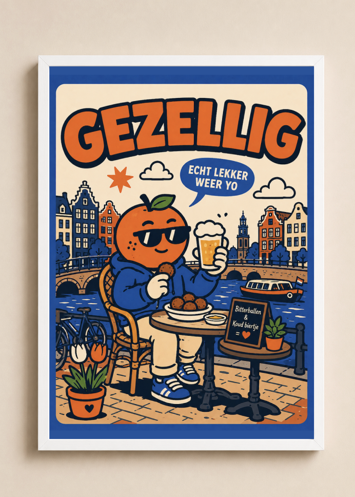 Gezellig, Appie!   — Amsterdam Art Print