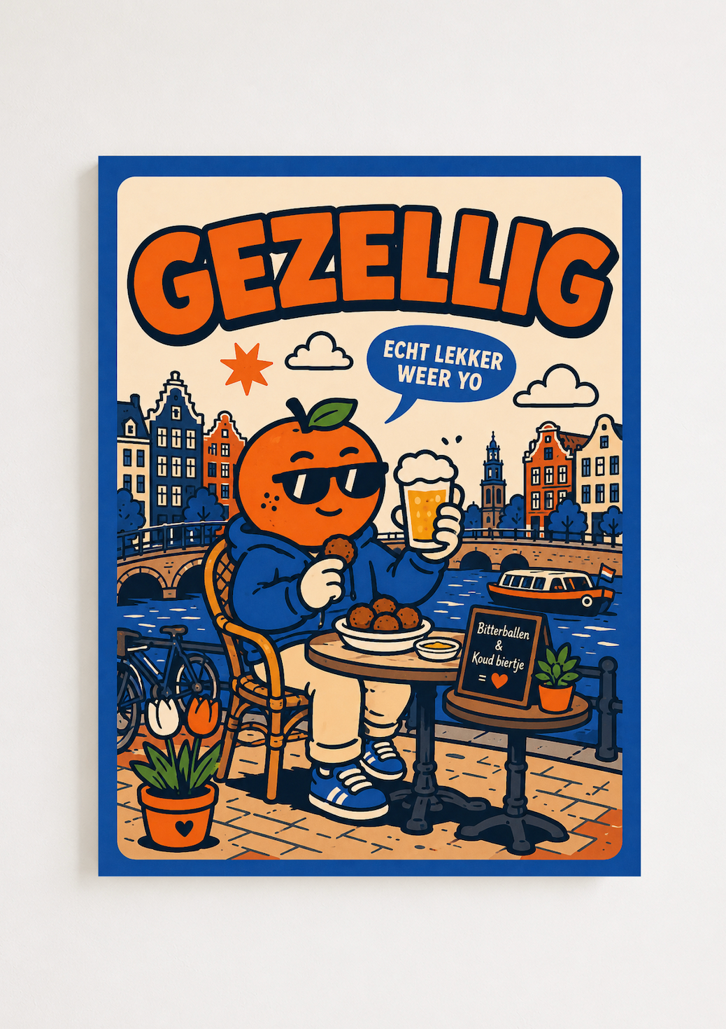 Gezellig, Appie!   — Amsterdam Art Print