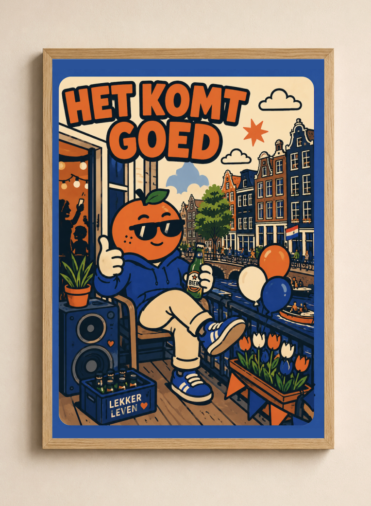 Het Komt Goed, Appie!   — Amsterdam Art Print
