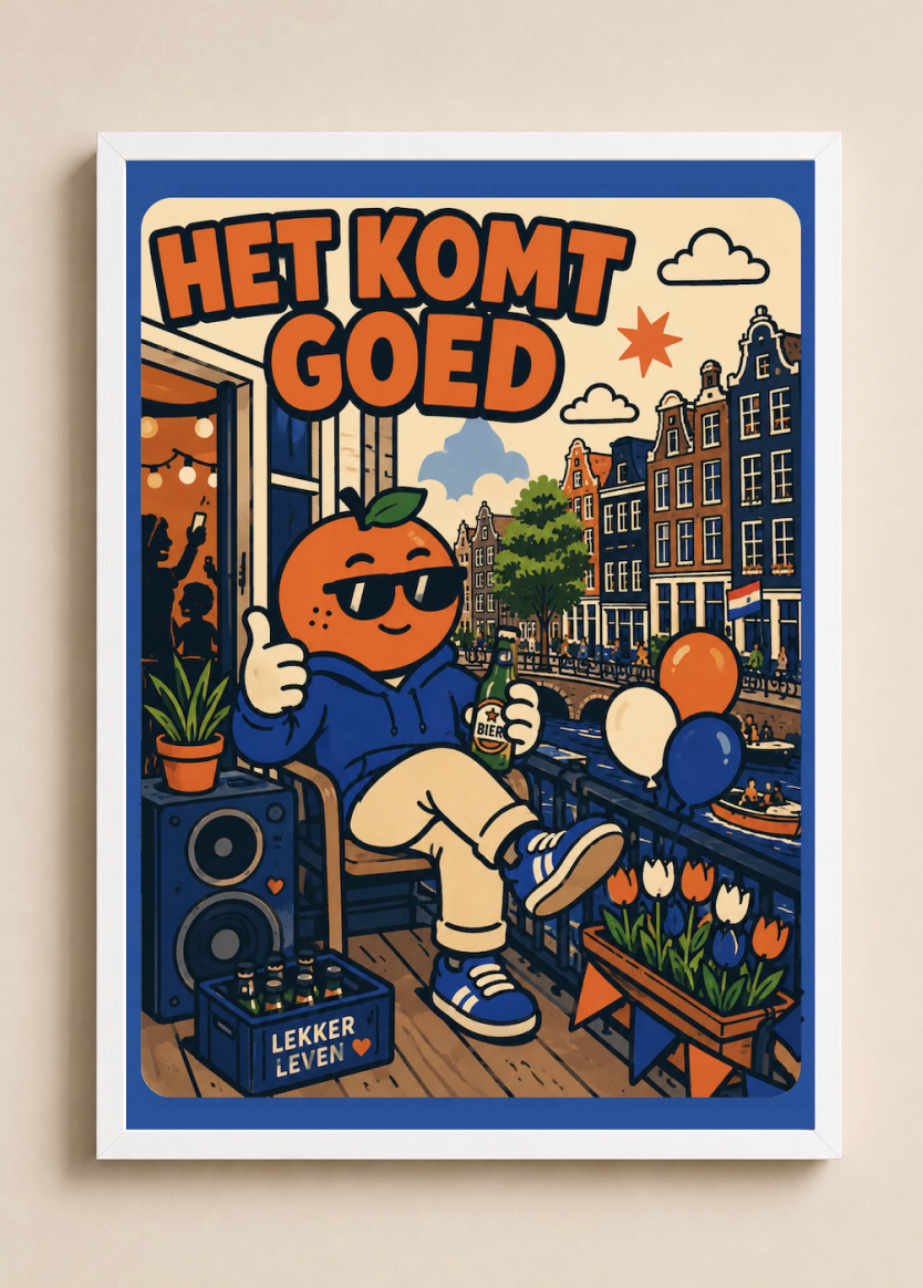 Het Komt Goed, Appie!   — Amsterdam Art Print