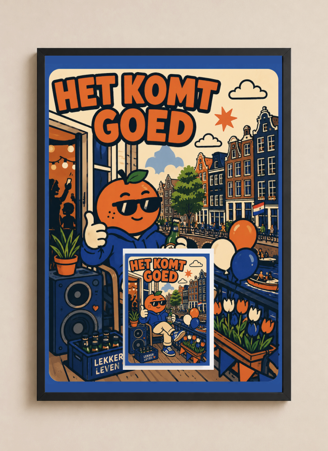 Het Komt Goed, Appie!   — Amsterdam Art Print