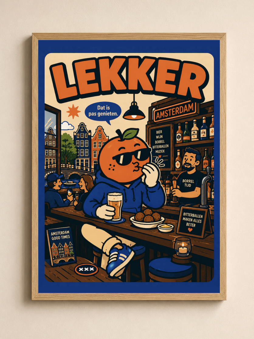 Lekker, Appie!   — Amsterdam Art Print