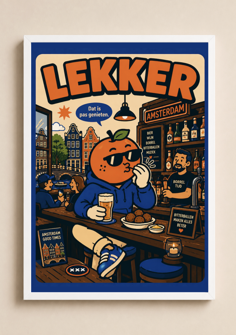 Lekker, Appie!   — Amsterdam Art Print