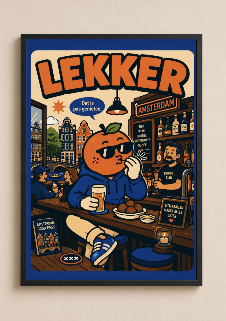 Lekker, Appie!   — Amsterdam Art Print