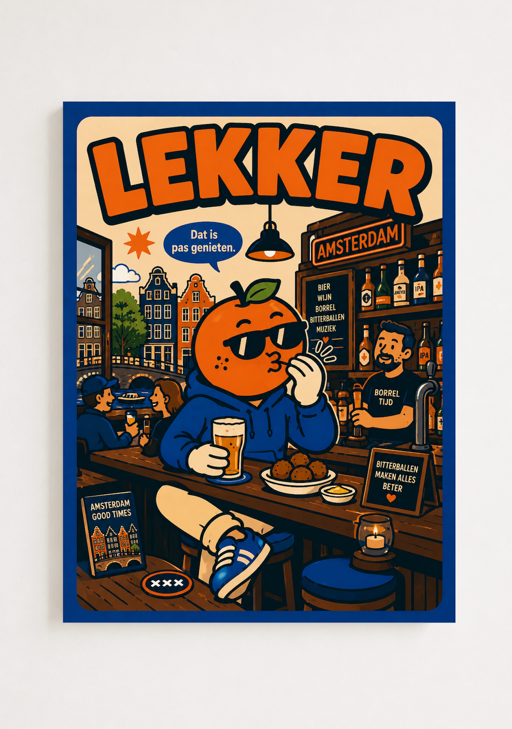 Lekker, Appie!   — Amsterdam Art Print