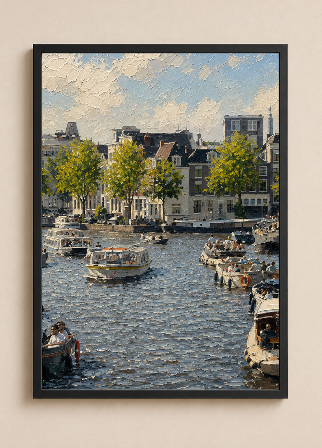 Amstel Summer — Amsterdam Oil Painting Style Print