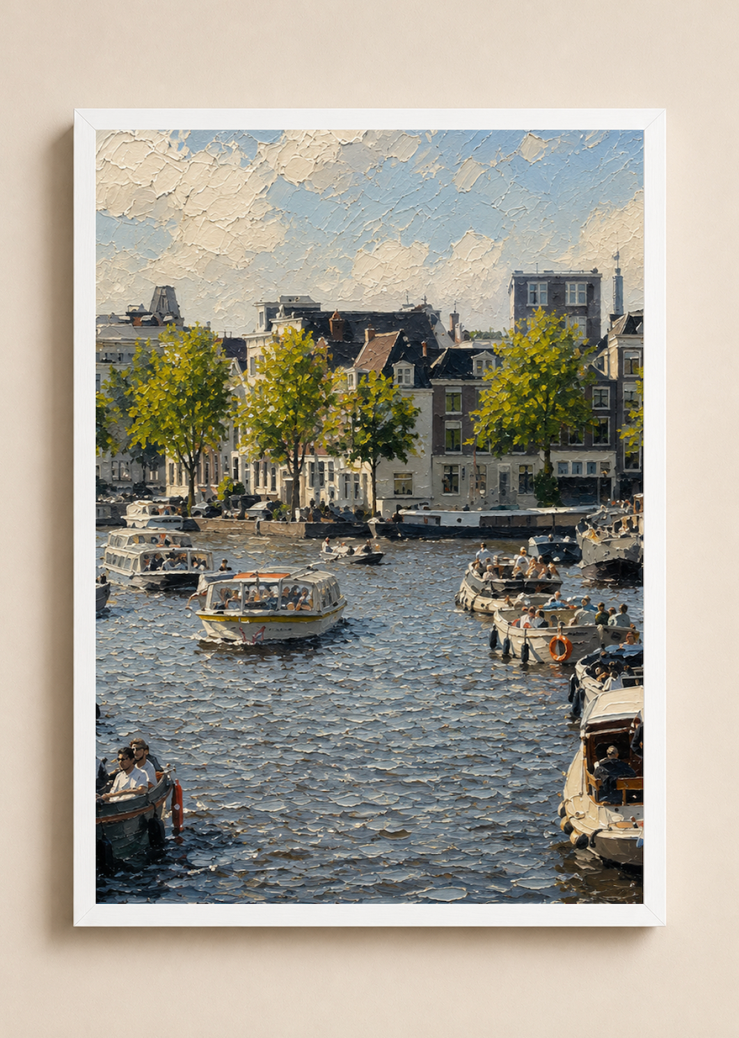 Amstel Summer — Amsterdam Oil Painting Style Print