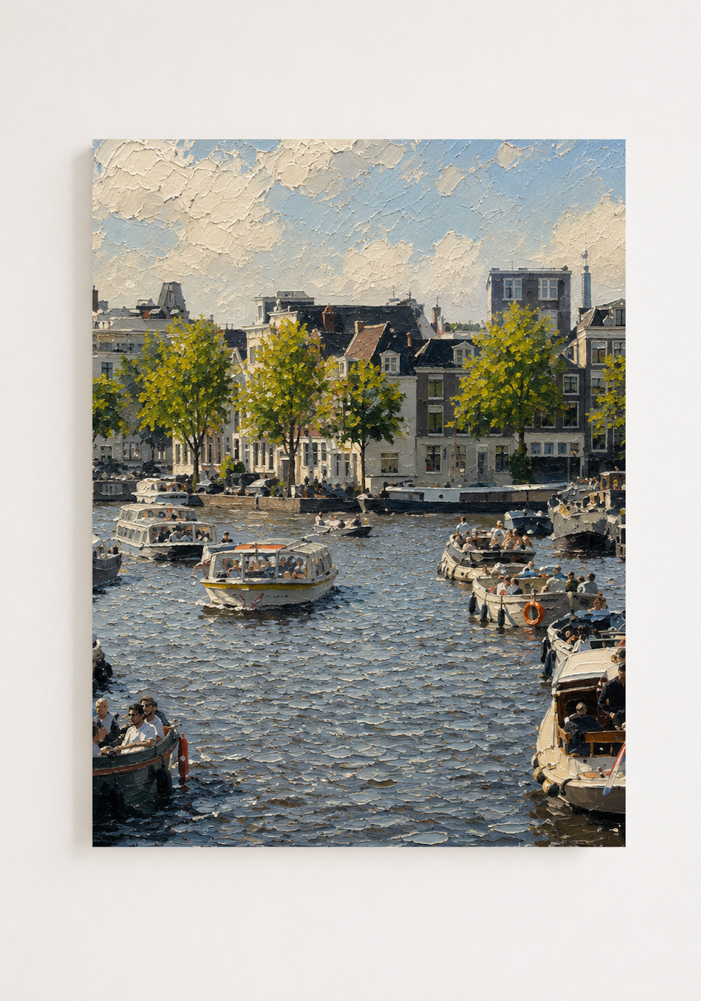 Amstel Summer — Amsterdam Oil Painting Style Print