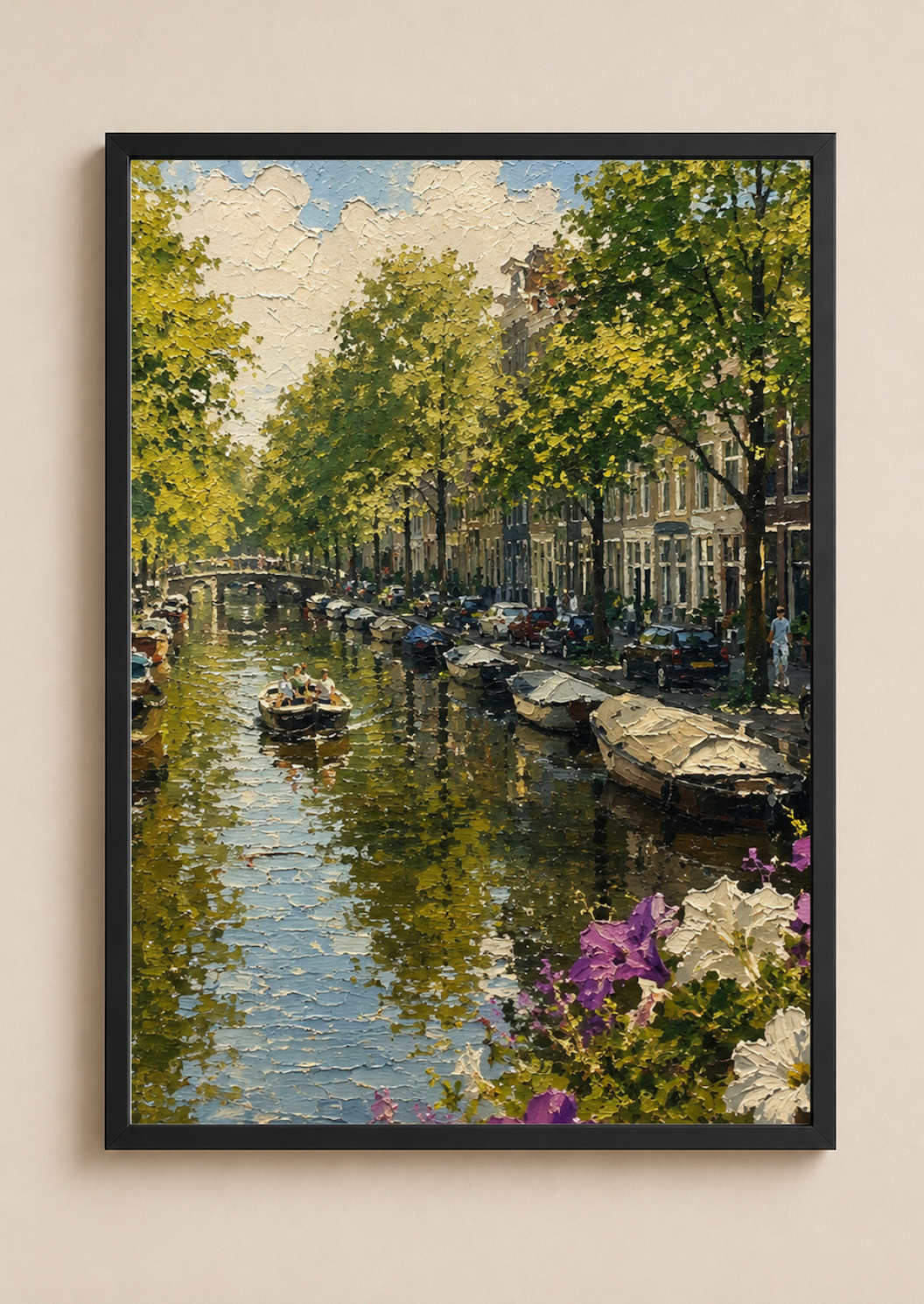 Jordaan — Amsterdam Oil Painting Style Print
