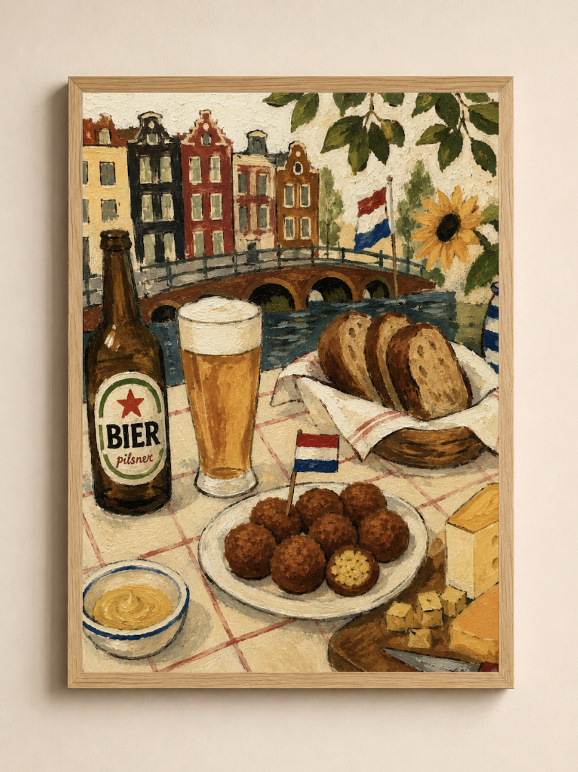 Borrel — Amsterdam Oil Painting Style Print