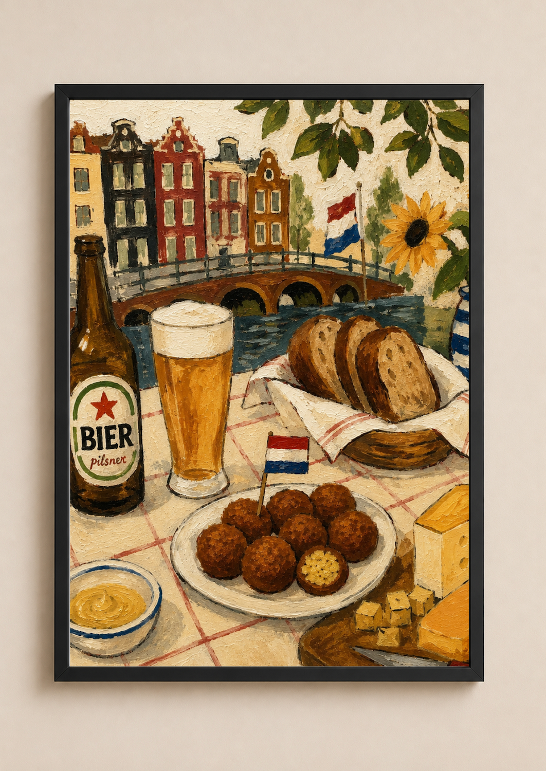Borrel — Amsterdam Oil Painting Style Print