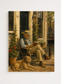 Canal Life —  Amsterdam Oil Painting Style Print