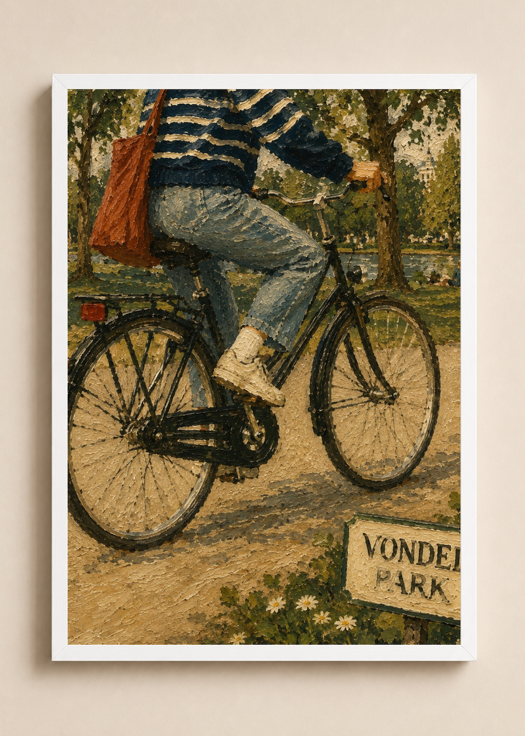 Vondelpark Ride — Amsterdam Oil Painting Style Print
