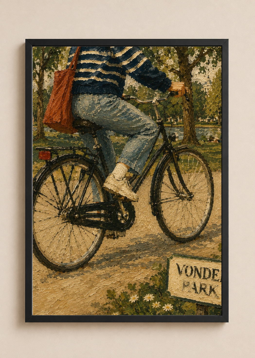 Vondelpark Ride — Amsterdam Oil Painting Style Print
