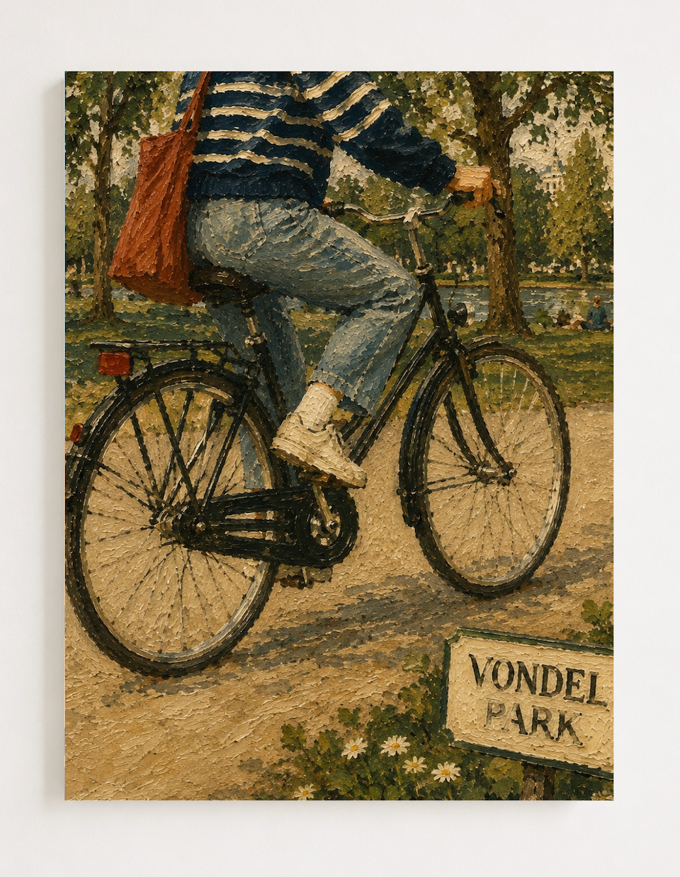 Vondelpark Ride — Amsterdam Oil Painting Style Print