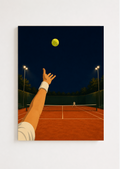 Tennis Service – Clay Court Poster