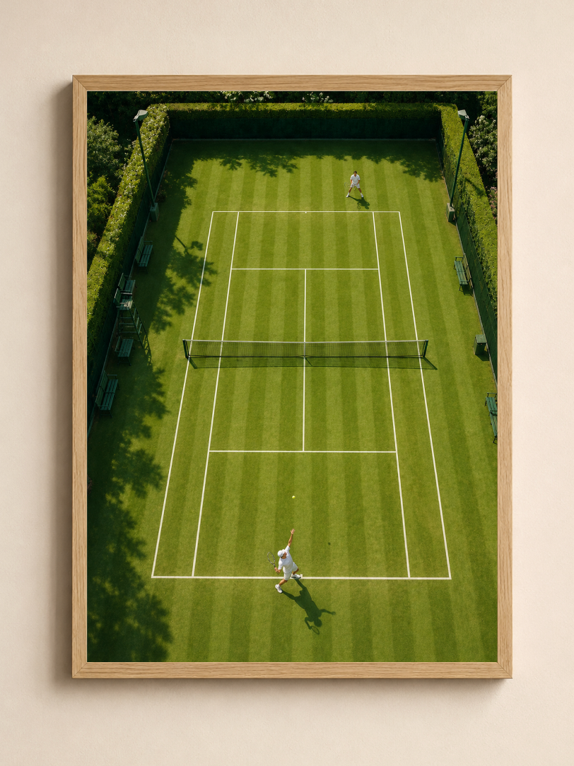 Grass Court Tennis – Tennis Poster