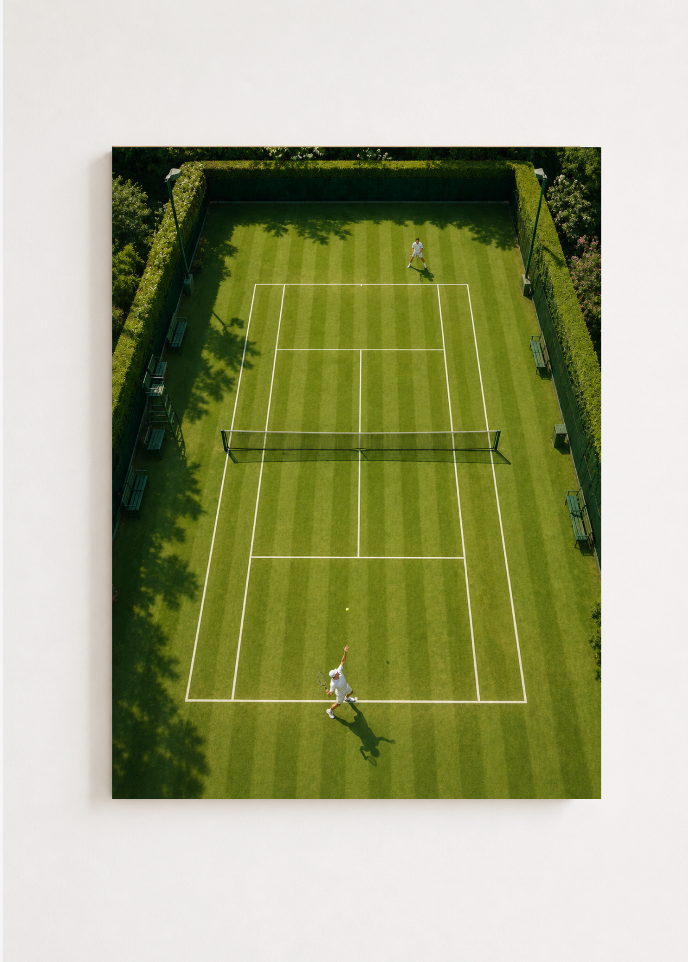 Grass Court Tennis – Tennis Poster