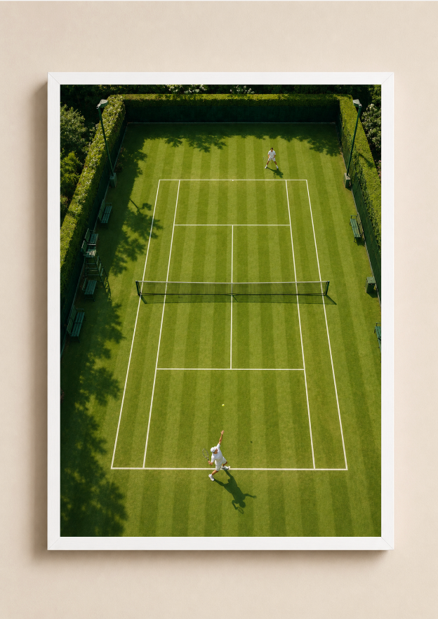 Grass Court Tennis – Tennis Poster