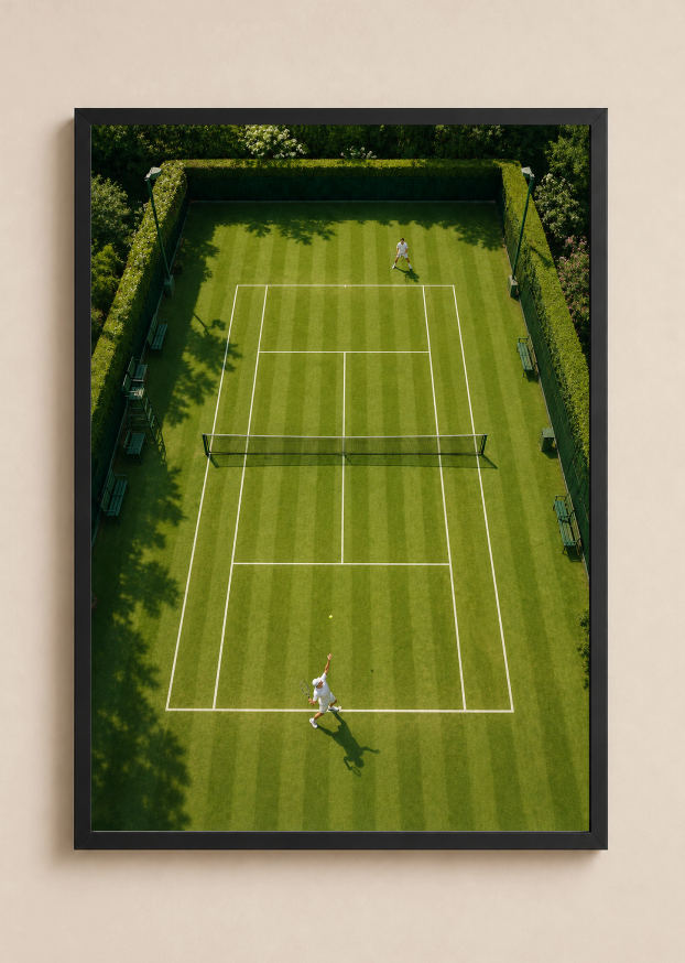 Grass Court Tennis – Tennis Poster