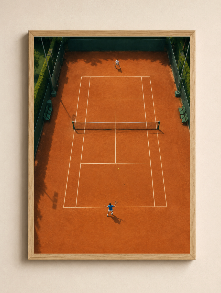 Clay Court Tennis – Tennis Poster