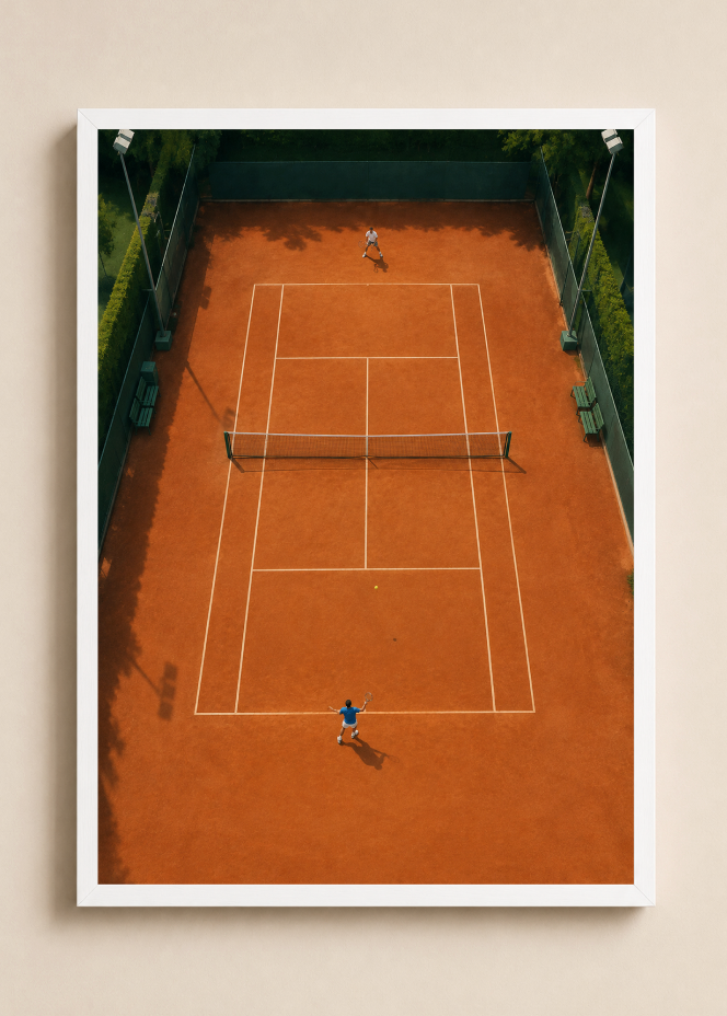 Clay Court Tennis – Tennis Poster