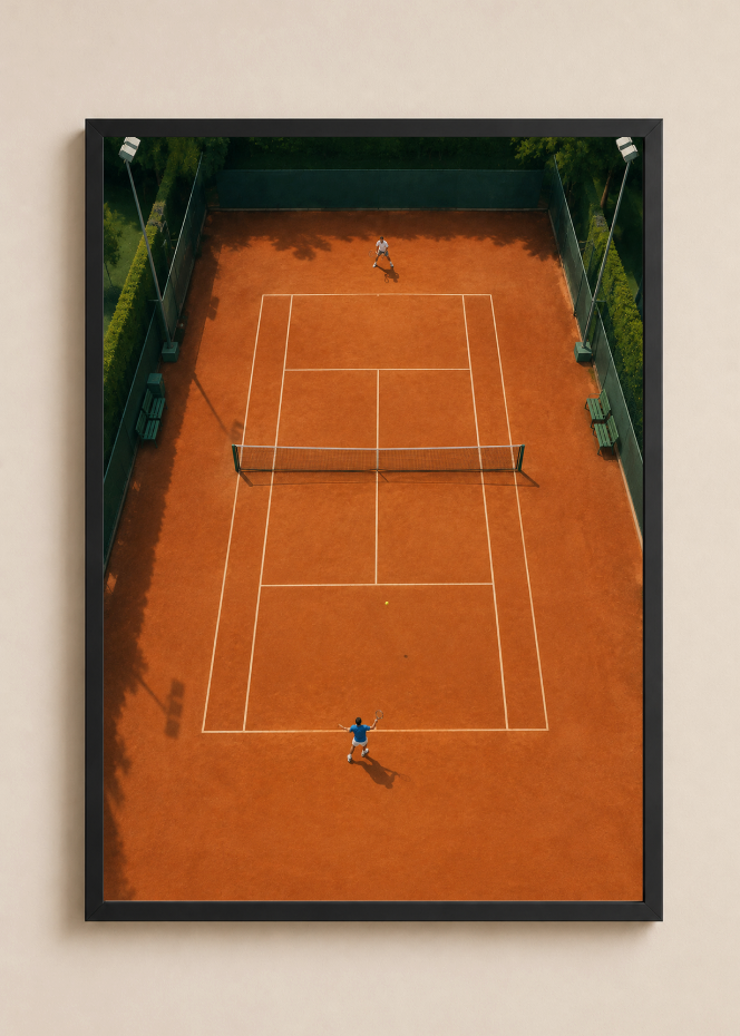 Clay Court Tennis – Tennis Poster