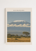Mount Kilimanjaro Poster – African Mountain Landscape Wall Art Print