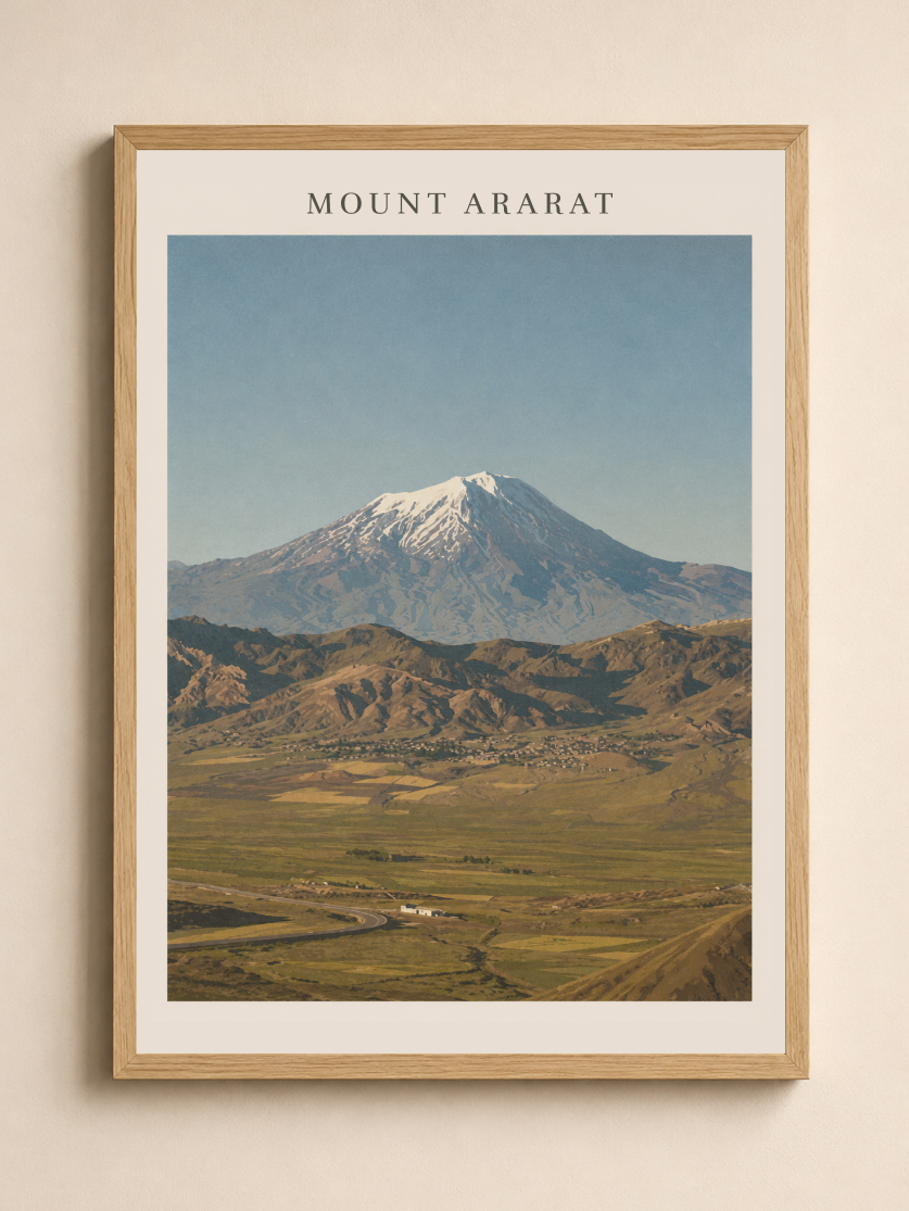Mount Ararat Poster – Historic Mountain Landscape Wall Art Print