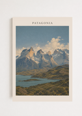 Patagonia Mountain Poster – Patagonian Landscape Wall Art Print