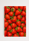 Strawberry Botanical Print | Vibrant Strawberry Illustration Wall Art