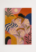 Abstract Woman in Bloom Poster – Modern Figurative Wall Art Print