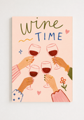 Wine Time Poster – Modern Wine Lovers Wall Art Print