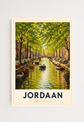 Jordaan Poster – Amsterdam Canal Wall Art Print