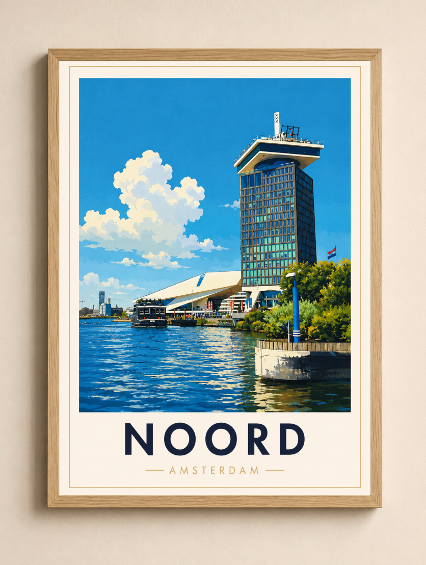 Noord Poster – Amsterdam Noord Wall Art Print
