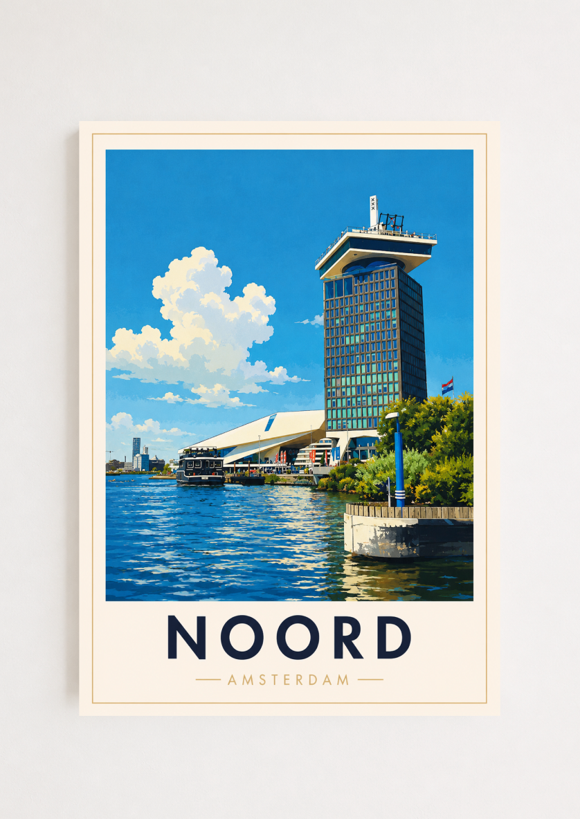 Noord Poster – Amsterdam Noord Wall Art Print