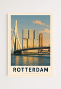 Rotterdam Poster – Vintage Netherlands Travel Wall Art Print